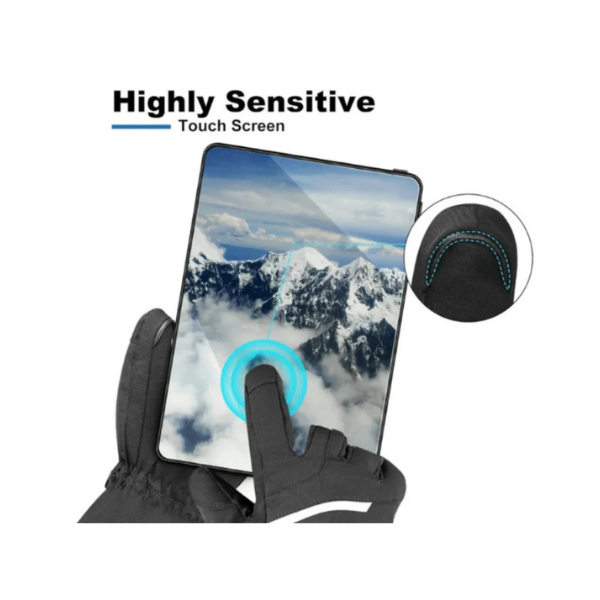 DINSVTA Heated Gloves Unisex Winter Skiing Carbon Fiber Rechargeable