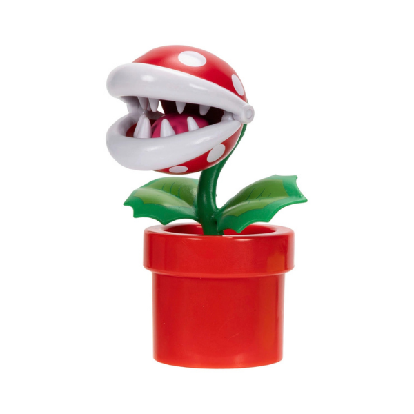 Nintendo Super Mario Piranha Plant 4" Figure with Question Block
