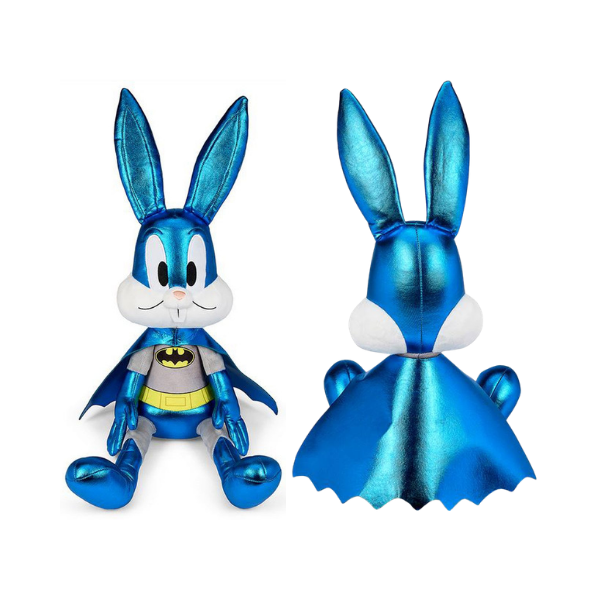 Kidrobot Looney Tunes Bugs Bunny as Batman 13-Inch Metallic Plush Collectible