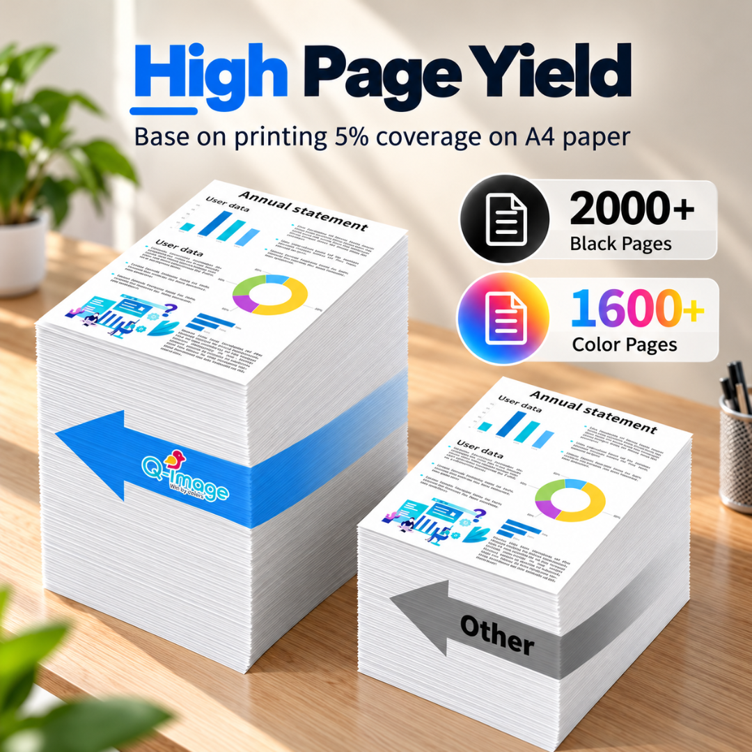 Q-image 962XL Compatible Ink Cartridge 4-Pack for HP OfficeJet Pro Printers