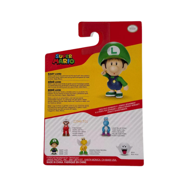 Jakks Pacific Super Mario Baby Luigi 2.5” Action Figure – World of Nintendo