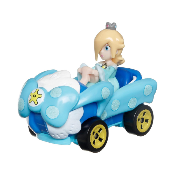 Hot Wheels Mario Kart Rosalina Birthday Girl Turbofan Die-Cast Kart – Nintendo Collectible
