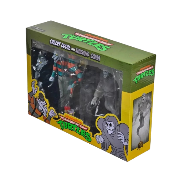 NECA TMNT Creepy Eddie & Shibano Sama Cartoon 2-Pack Action Figure Set Nickelodeon