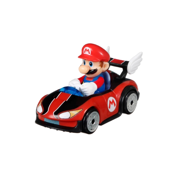Hot Wheels Mario Kart 4 Pack Die Cast Vehicles Set – Mario Luigi Peach Rosalina Nintendo Kart Racers