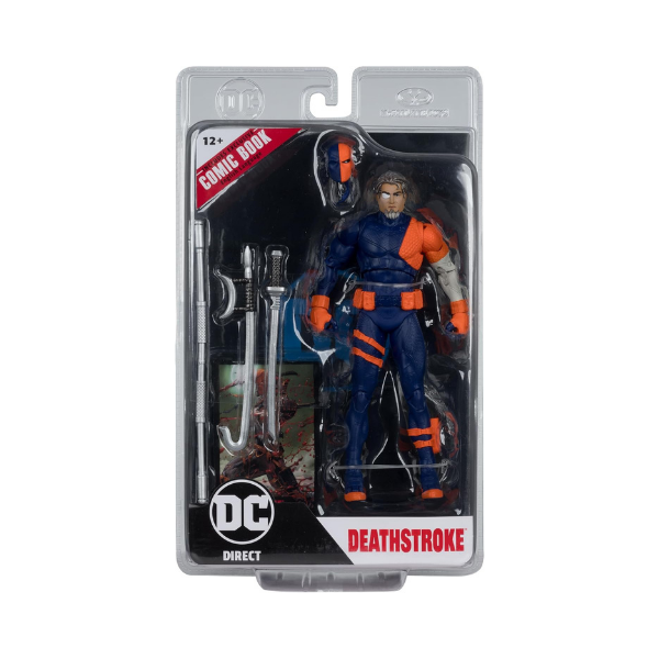DC Direct Page Punchers Deathstroke DC Rebirth Figure With Comic McFarlane