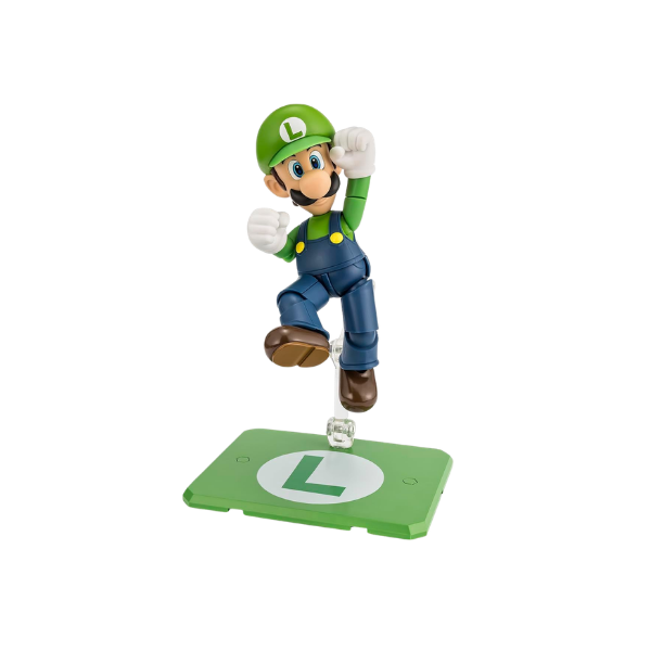Bandai S.H.Figuarts Luigi Super Mario Action Figure – Tamashii Nations Nintendo Collectible