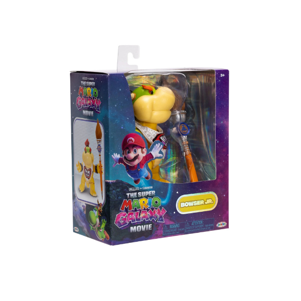 Super Mario Galaxy Movie Bowser Jr. 5" Action Figure Paint Brush