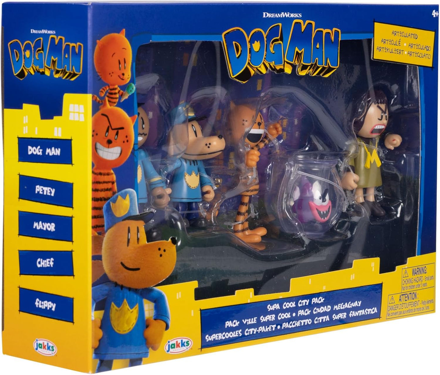 Dog Man Supa Cool Figure Pack 2.5-Inch Action Figures 5-Pack