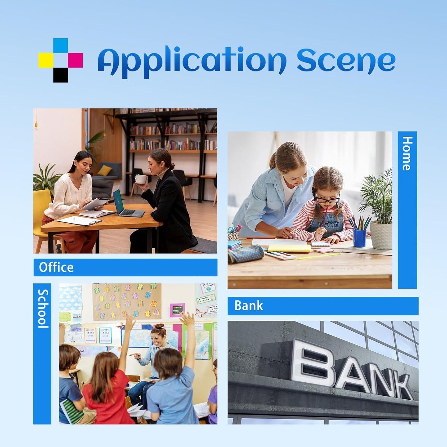 SANCTink 218X Toner Cartridge 4-Pack with Chip for HP Color LaserJet Pro