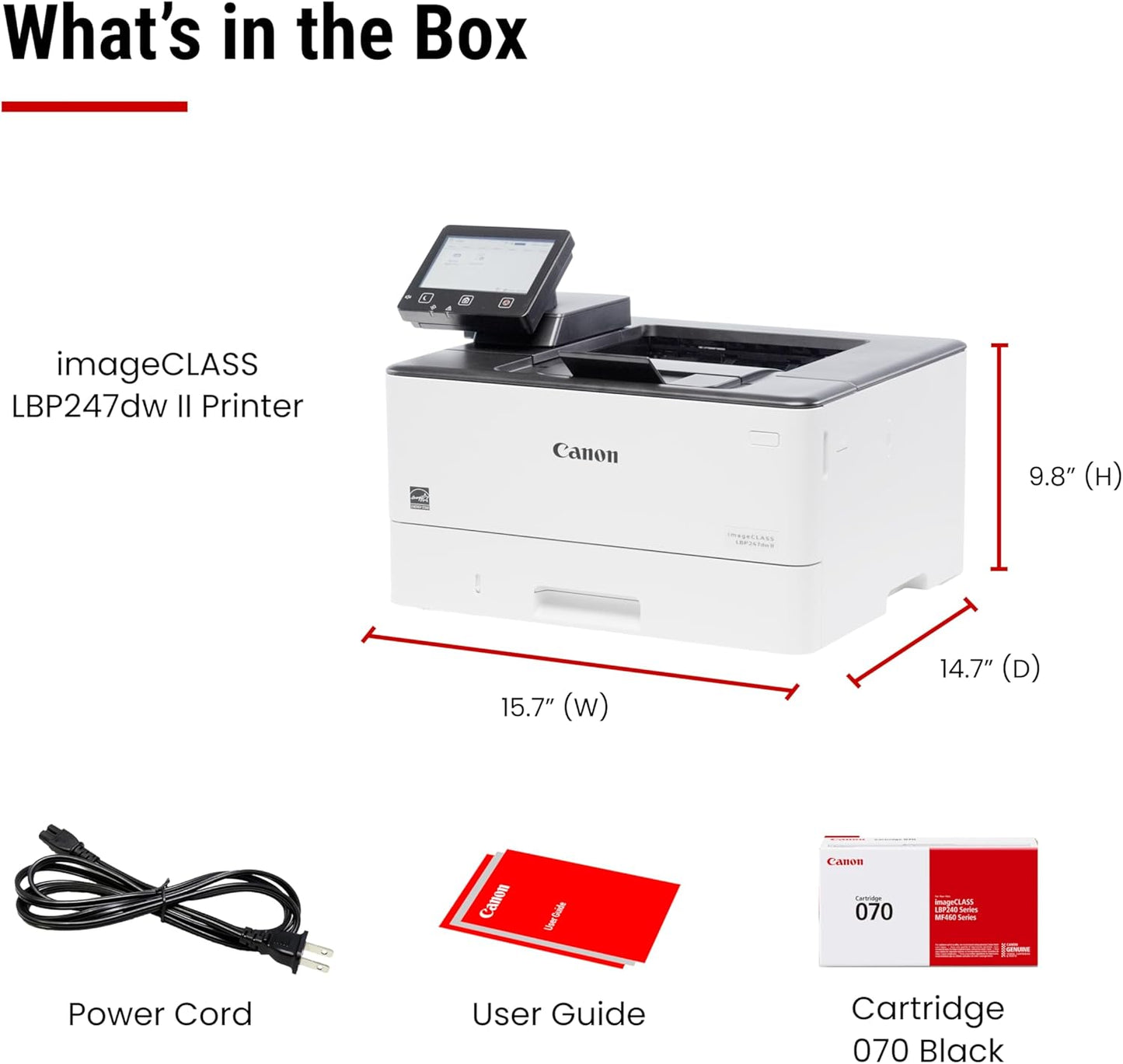 Canon imageCLASS LBP247dw II Wireless Monochrome Duplex Laser Printer