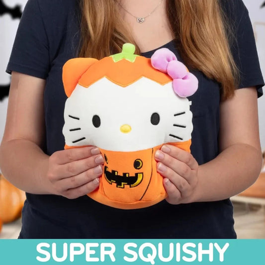 Squishmallows Hello Kitty Pumpkin Halloween Plush (Official Sanrio)