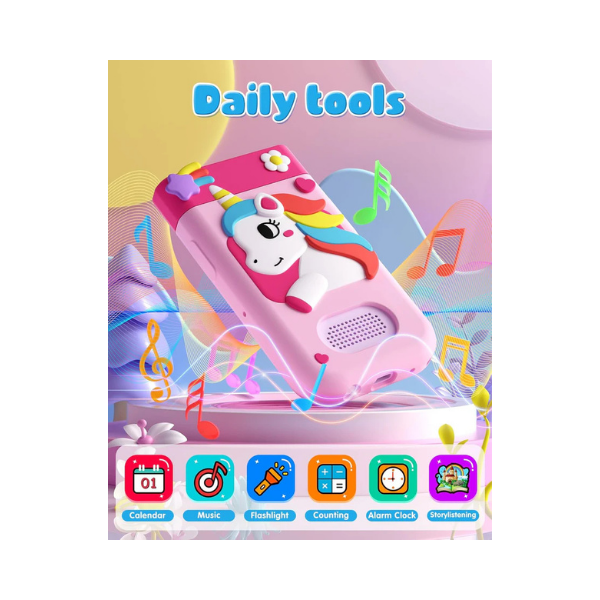 Kids Smart Phone Toy with Touchscreen & Camera, Pink – DARME