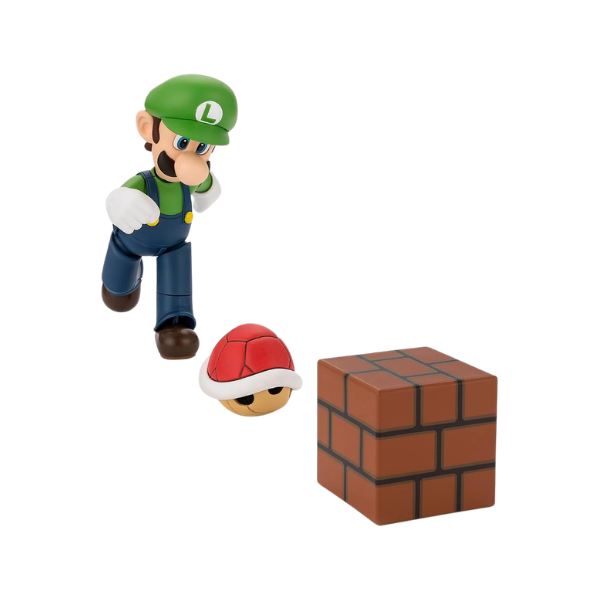 Bandai S.H.Figuarts Luigi Super Mario Action Figure – Tamashii Nations Nintendo Collectible