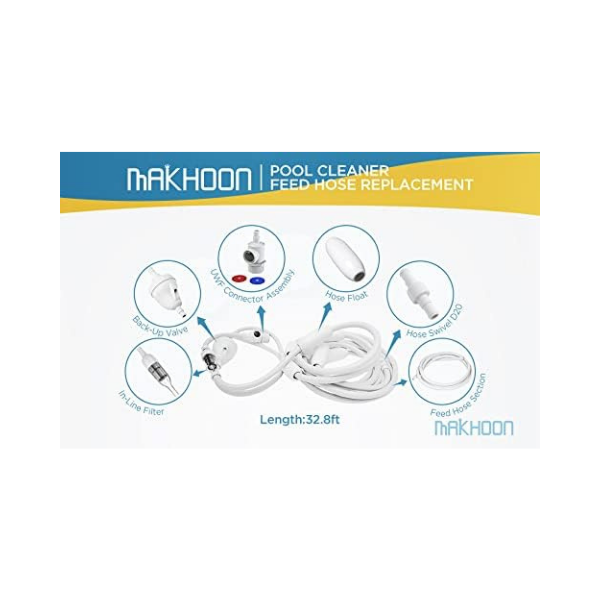 Makhoon Pool Cleaner Feed Hose Replacement for Polaris 280 380 180 3900 & G5 - Compatible with Polaris 280, 380, 180, 3900, G5 (Not for 360)