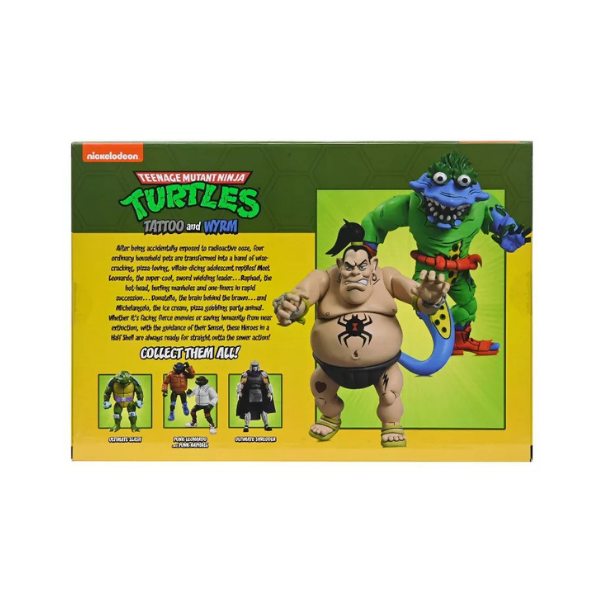 TMNT Tattoo and Wyrm NECA Cartoon 2-Pack 7-Inch Action Figures