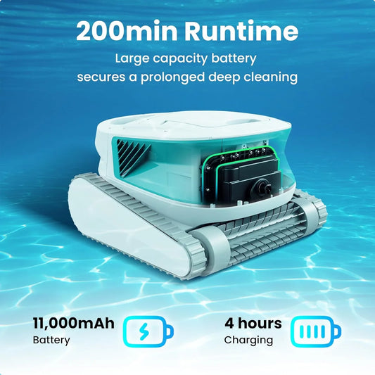 Chasing 2025 Hydro 3 Robotic Pool Cleaner – Cordless Vacuum with 200min Runtime