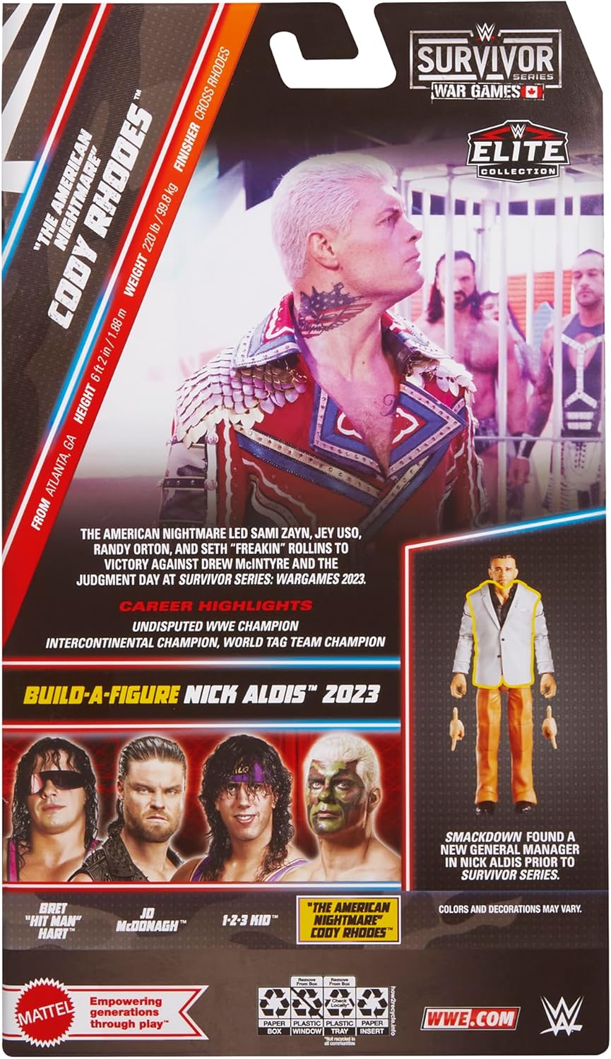 Mattel Cody Rhodes 2025 Survivor Series Elite Collection Action Figure
