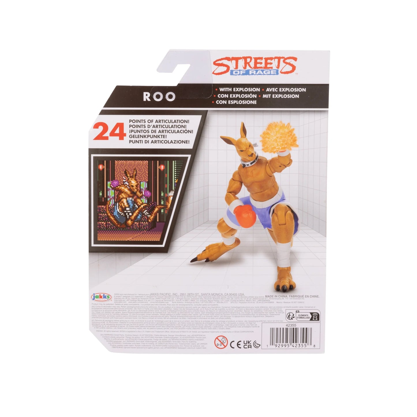 SEGA Streets of Rage Rage Roo 4-Inch Figure with 22 Points of Articulation