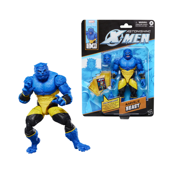 Marvel Legends Astonishing X-Men – Beast Action Figure (with Comic Accessory)