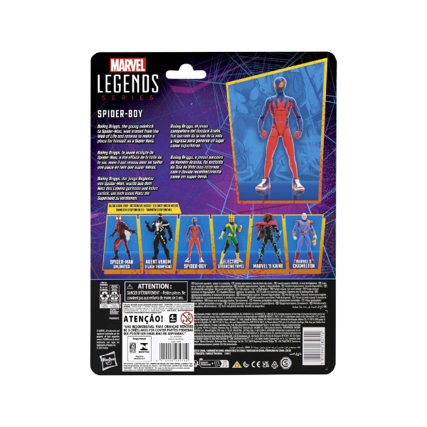 Marvel Legends Spider-Boy 6" Retro Comics Action Figure Hasbro
