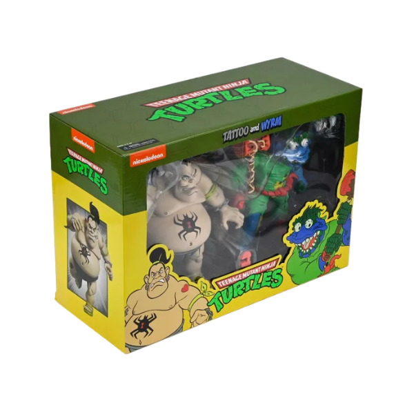 TMNT Tattoo and Wyrm NECA Cartoon 2-Pack 7-Inch Action Figures