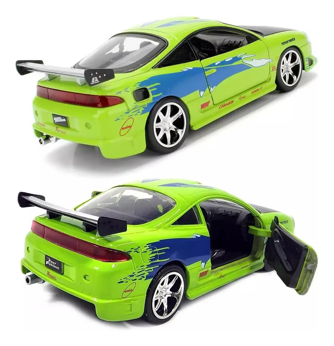 Jada 1/32 Scale Brian’s Mitsubishi Lancer Evolution VII Diecast Car – Green