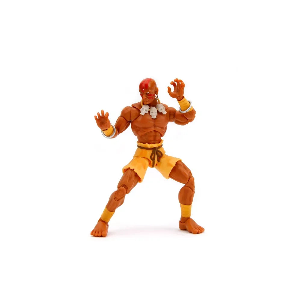 Street Fighter II Dhalsim, boneco de ação de 6 polegadas com membros elásticos e acessórios