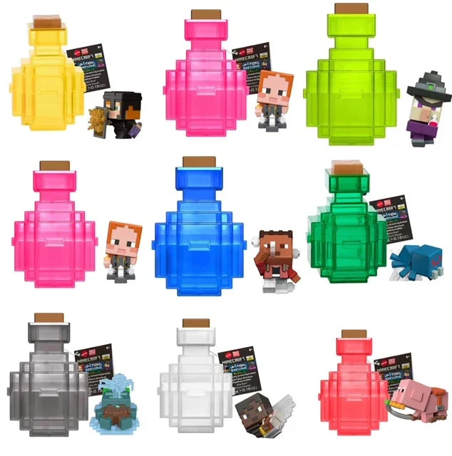 Minecraft Mini Mode Brewing Figure – Color Reveal Slime Figure Collectible Toy (Assorted Series/Color May Vary)