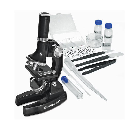 NSI Smithsonian Kids Microscope Kit – 150x, 450x, 900x Magnification