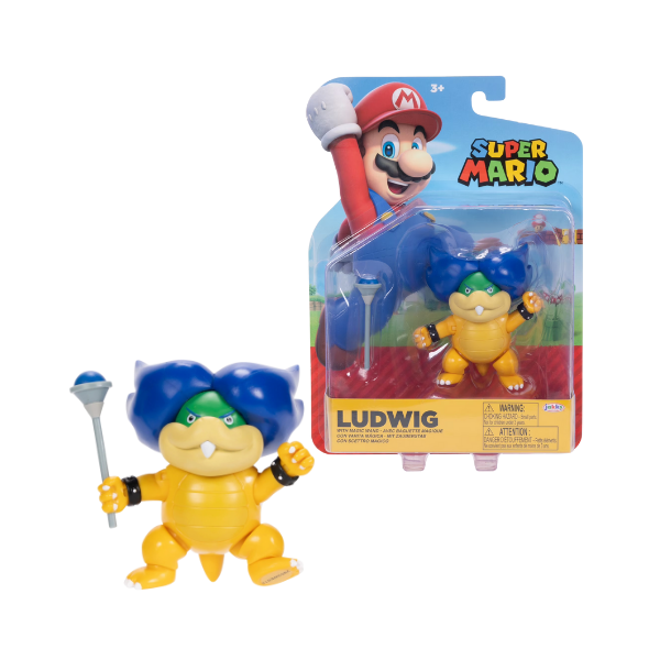 Nintendo Super Mario Ludwig Von Koopa 4-Inch Action Figure with Wand