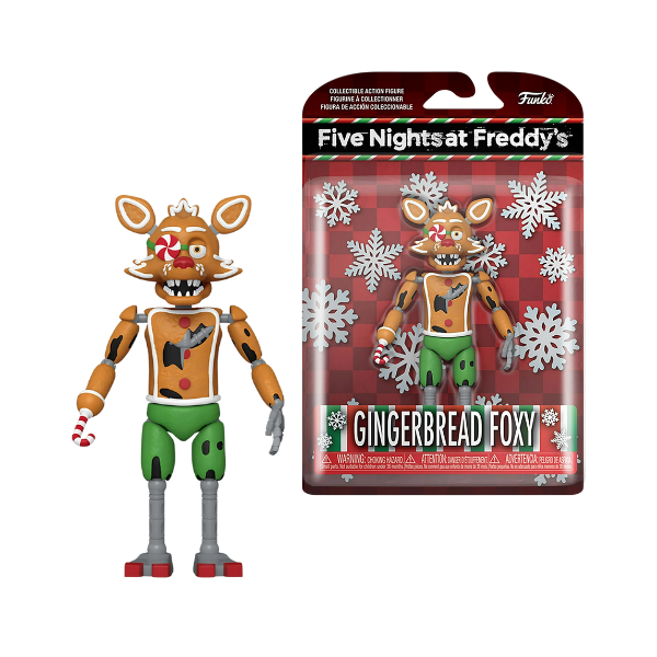 FNAF Five Nights at Freddy's Gingerbread Foxy 5" Holiday Christmas Figure
