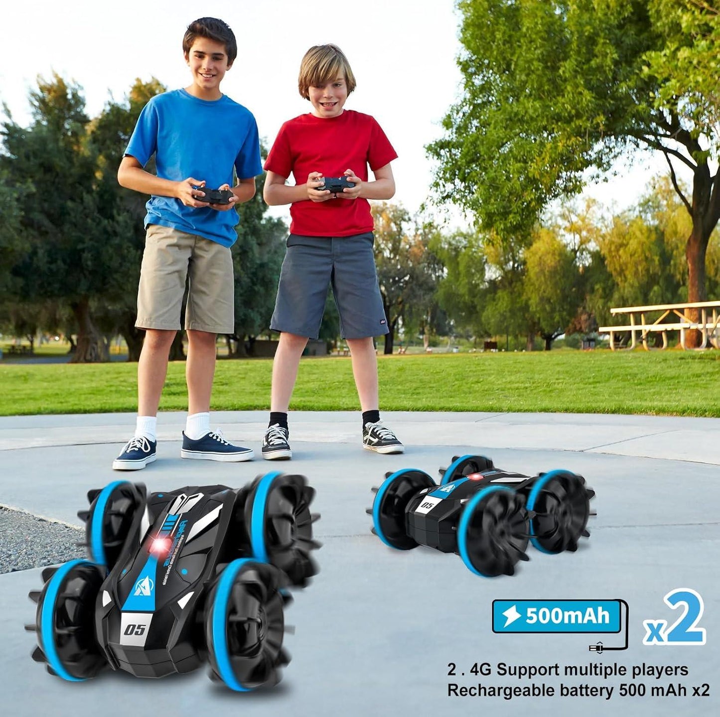 Amphibious RC Car - 360° Rotation, Waterproof - Logan's Toy Chest