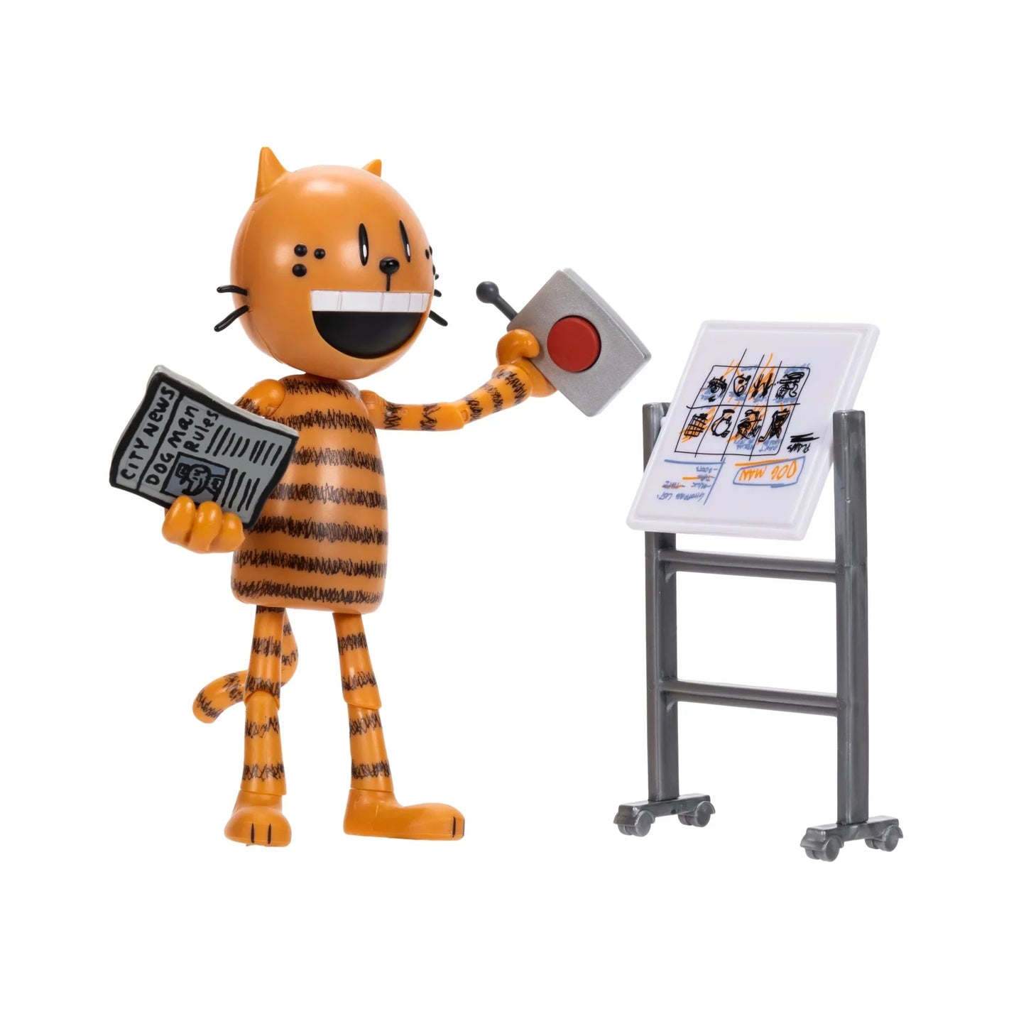 Dog Man 5-Inch Petey Action Figure – 3 Accessories – Movie Character Toy - Logan's Toy Chest