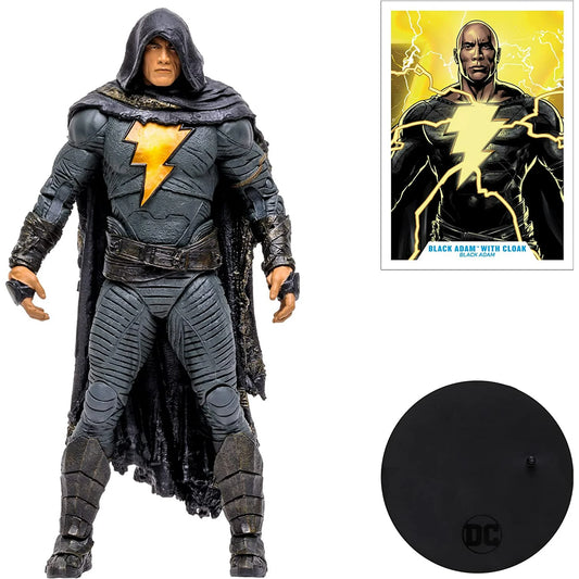 DC Multiverse Black Adam With Hood 7" Action Figure Collectible