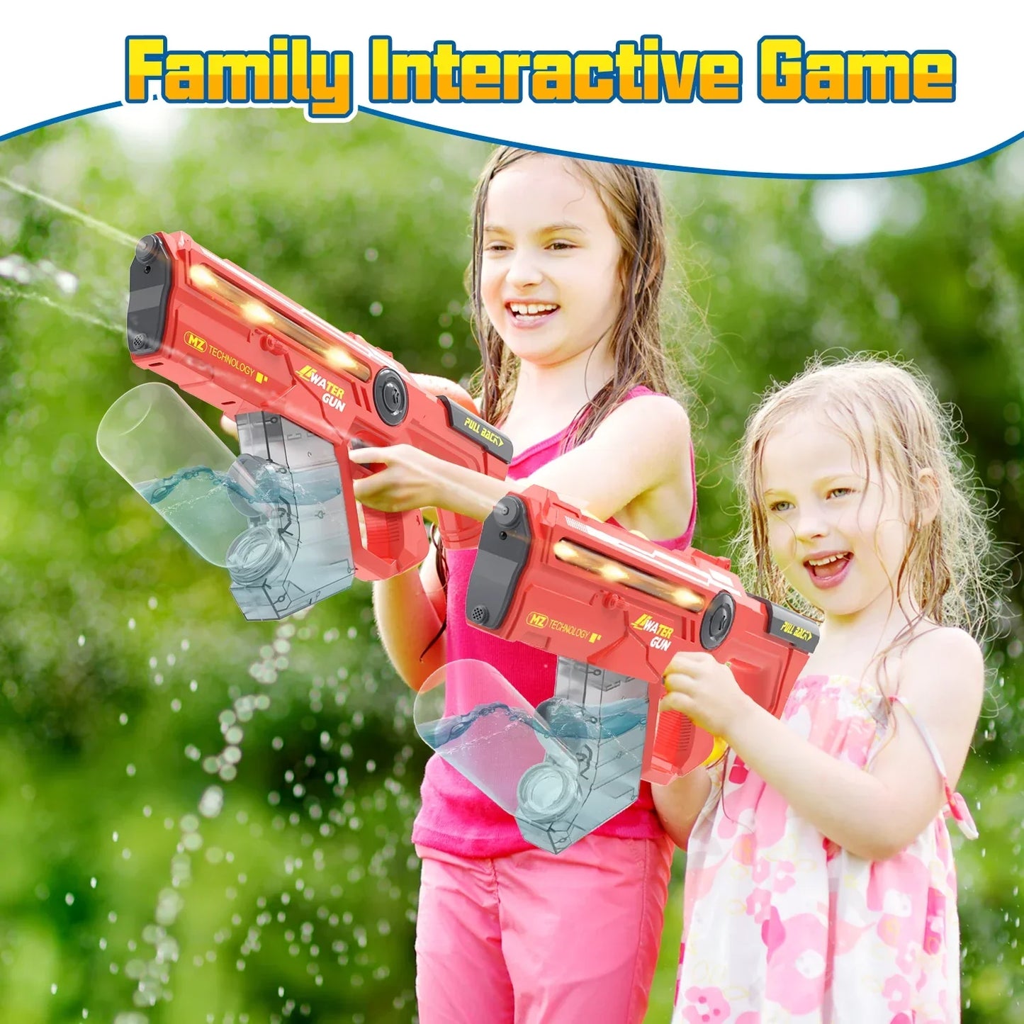 EagleStone LED Electric Water Gun 650CC, 33FT Range - Pool Party Toy - Logan's Toy Chest