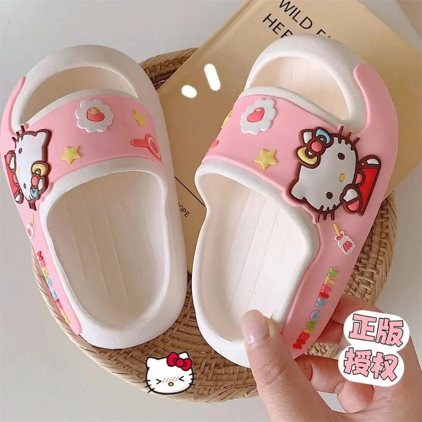 Hello Kitty Candy Cloud Slides – Soft EVA Sandals Women’s 7.5–9 - Logan's Toy Chest