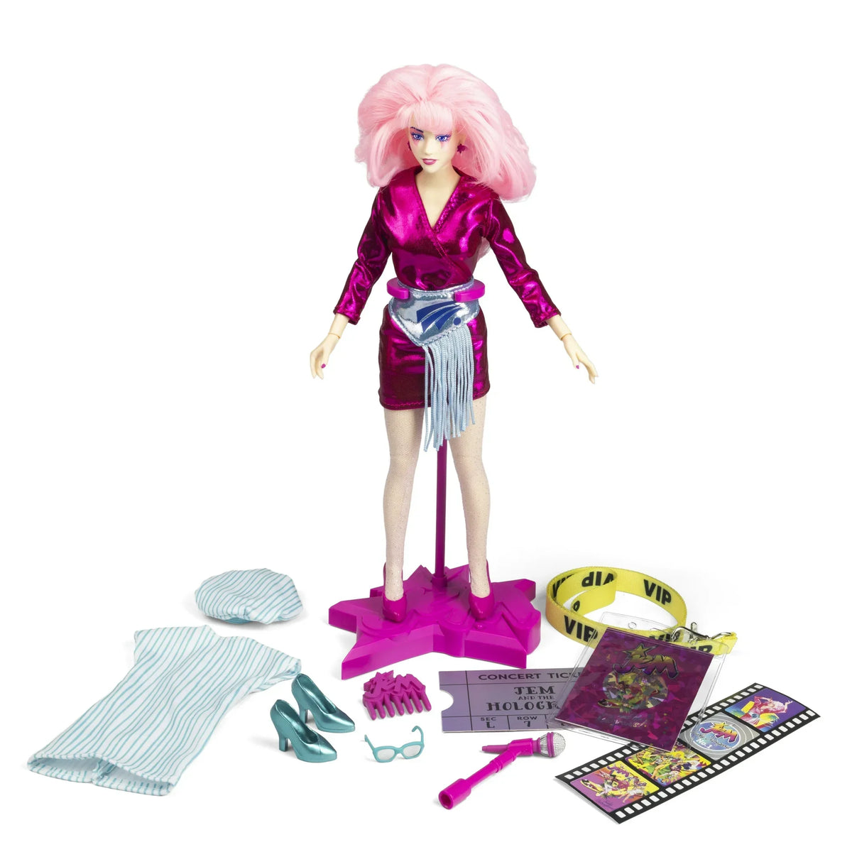 Jem & The Holograms 12" Doll | Classic Concert Edition Collectible Toy - Logan's Toy Chest