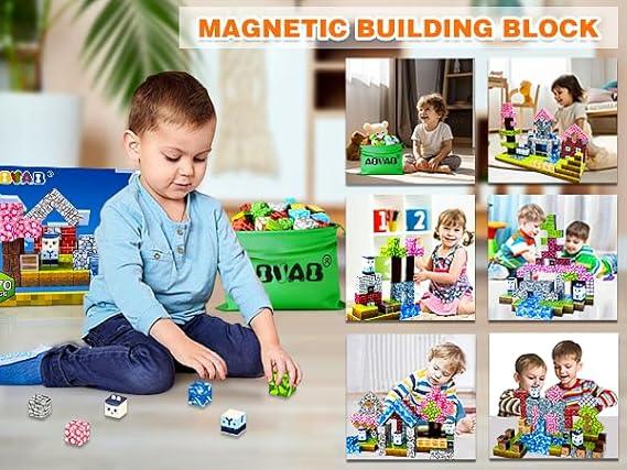 Magnetic Blocks Building Set - STEM Sensory Toys for Kids | 70 Pcs - Logan's Toy Chest