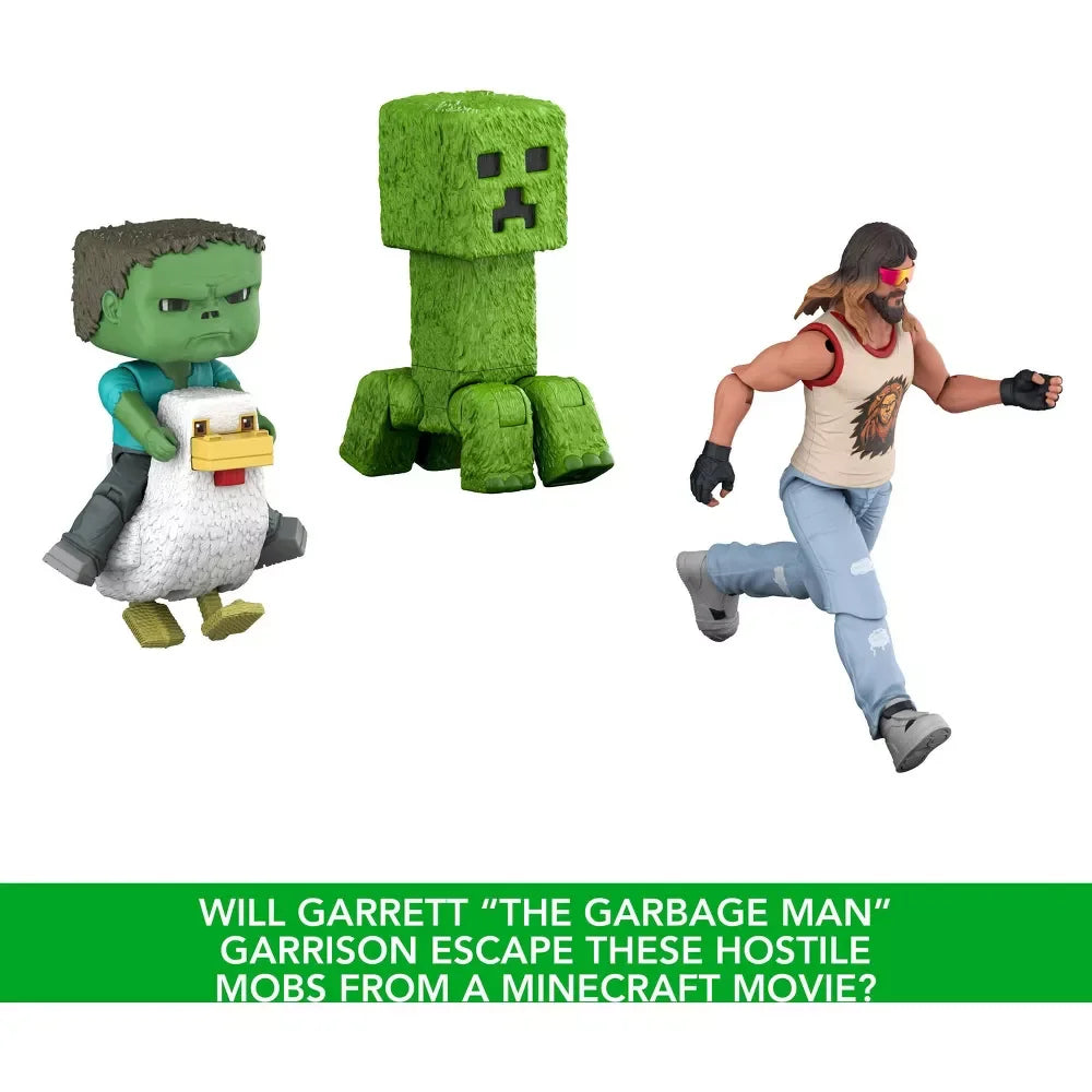 Minecraft Woodland Mansion Throwdown 4-Pack Action Figures – Movie Set - Logan's Toy Chest