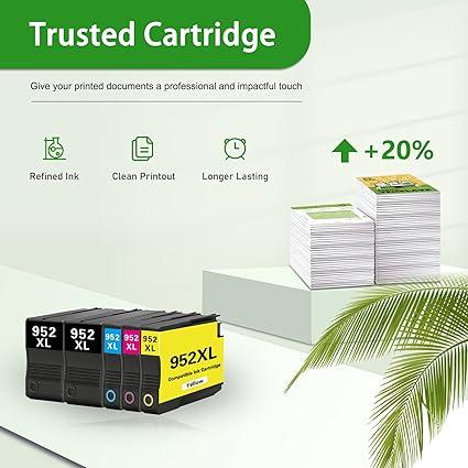 Mooxrbog 952XL High-Yield Ink Cartridge 5-Pack – Compatible OfficeJet Pro - Logan's Toy Chest