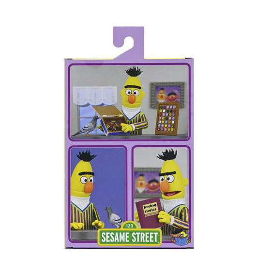 NECA Sesame Street 7" Ultimate Bert Figure | Collectible Action Figure - Logan's Toy Chest