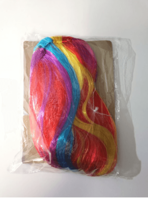 Rainbow Wig for Adults – Short Hair Multi-Color Halloween Costume Wig - Logan's Toy Chest