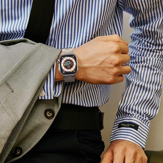 ROZOER Safe-Band S1 Pro - Pure Titanium Watch Band for iWatch Ultra SE 42-49mm - Logan's Toy Chest