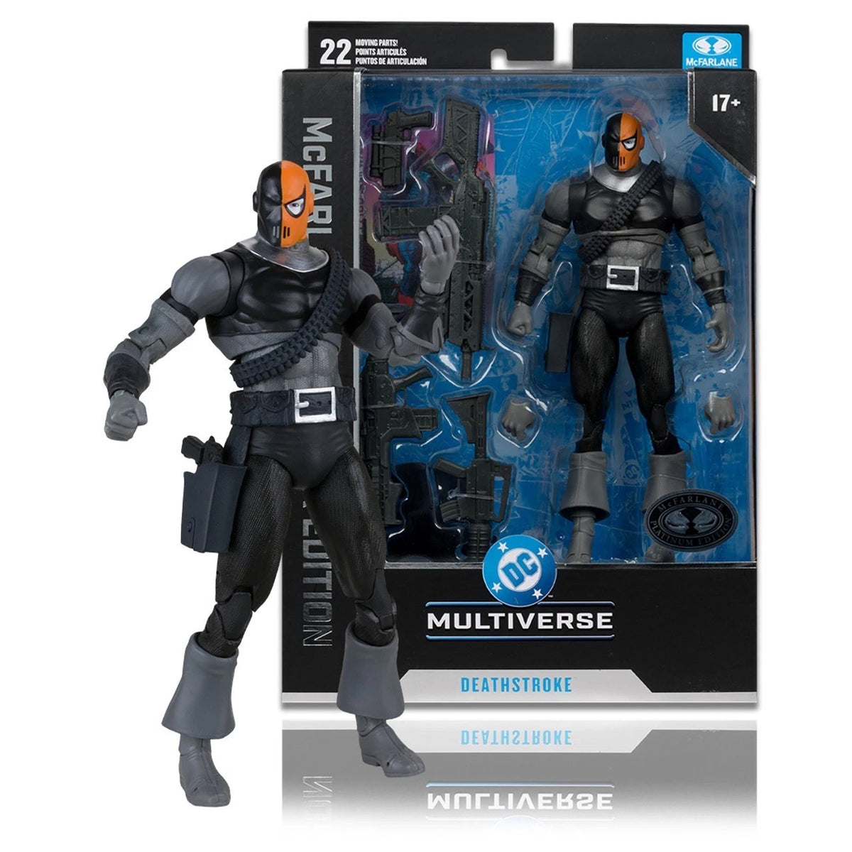 McFarlane DC Deathstroke 7" Action Figure – Platinum Collector Edition Chase