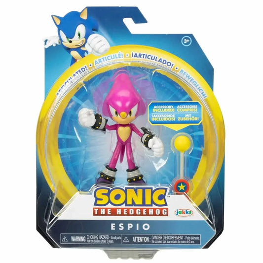 Sonic 4" Espio Action Figure with Checkpoint Accessory – Wave 9 Collectible - Logan's Toy Chest
