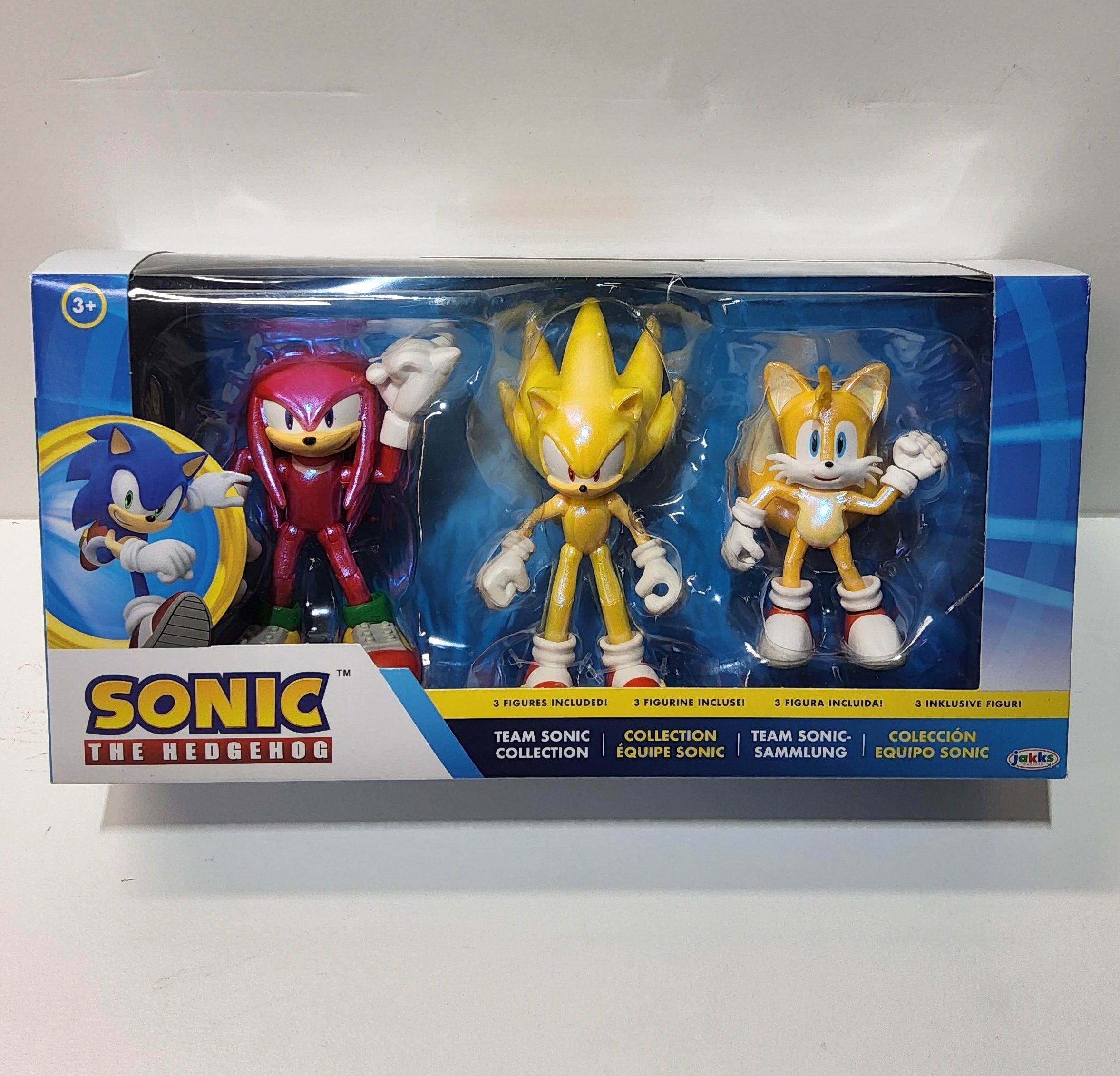 Sonic The Hedgehog Team Sonic Collection Super Sonic, Tails & Knuckles  Action Figure 3-Pack