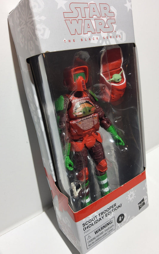 Star Wars Black Series Christmas Scout Trooper & Grogu Child Accessory Action Figure - Logan's Toy Chest