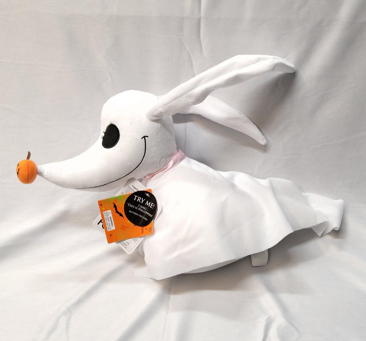 Zero Disney Nightmare Before Christmas NBC Singing 15" Plushie - Logan's Toy Chest