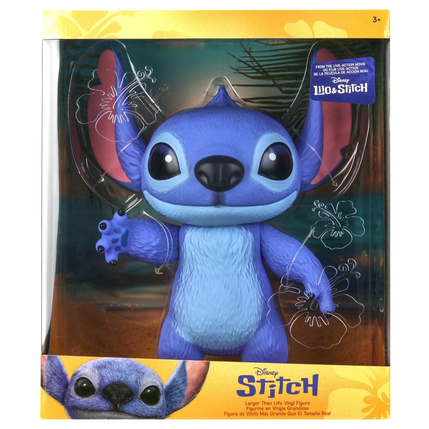 Disney Stitch Larger Than Life 14" Poseable Vinyl Figure by Just Play