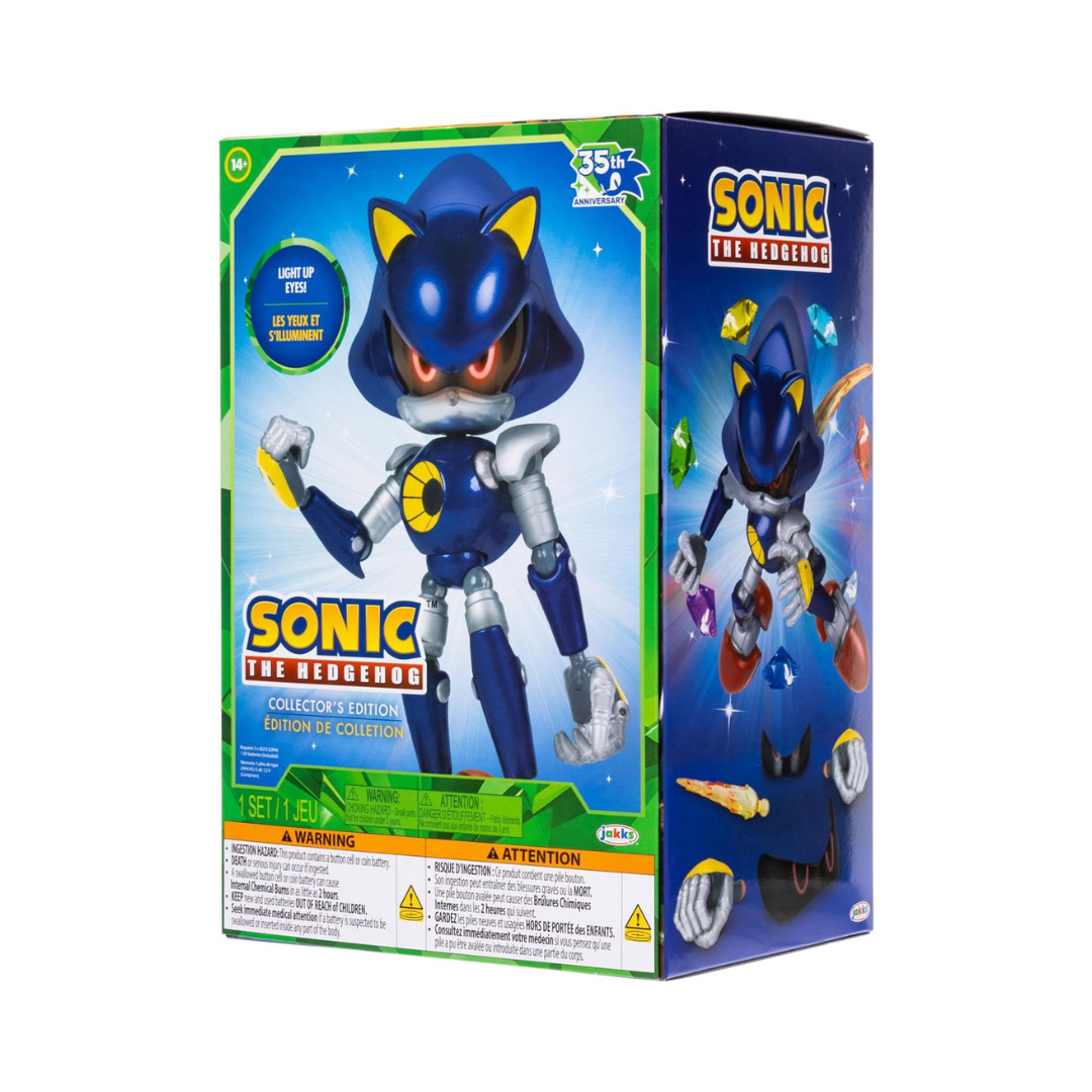 Sonic the Hedgehog 35th Anniversary Collector's Edition Metal Sonic Light Up Eyes Figure